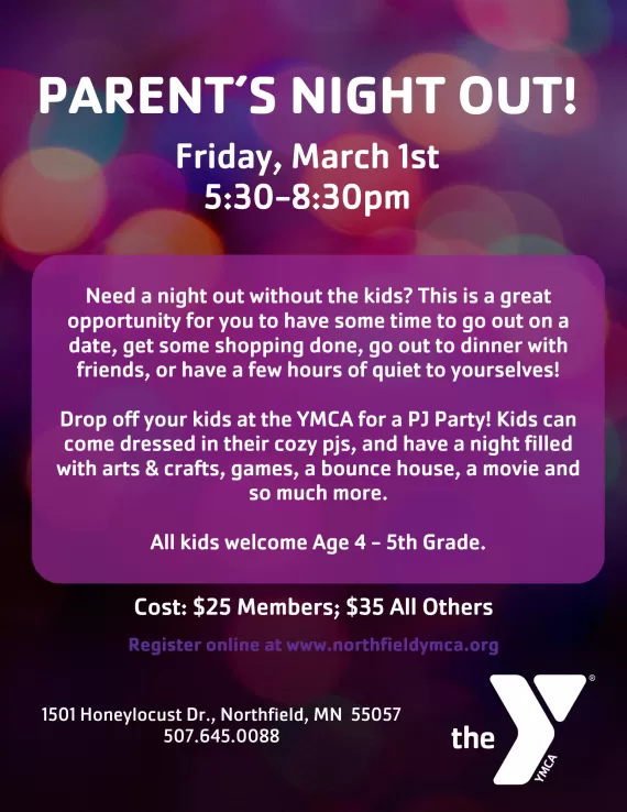 Parent's Night Out Flyer