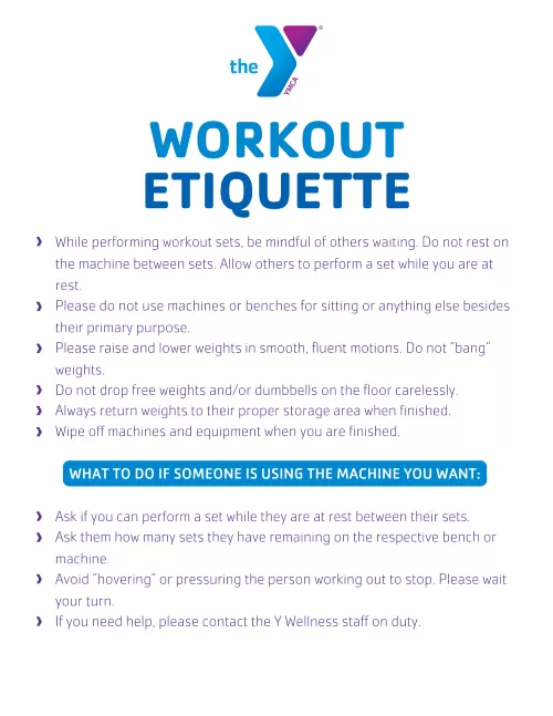 Workout Etiquette